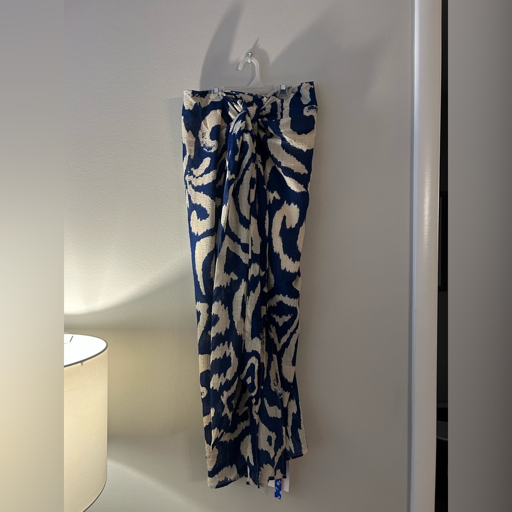 Cider Mid Rise Abstract Knotted Split Maxi Skirt NWT